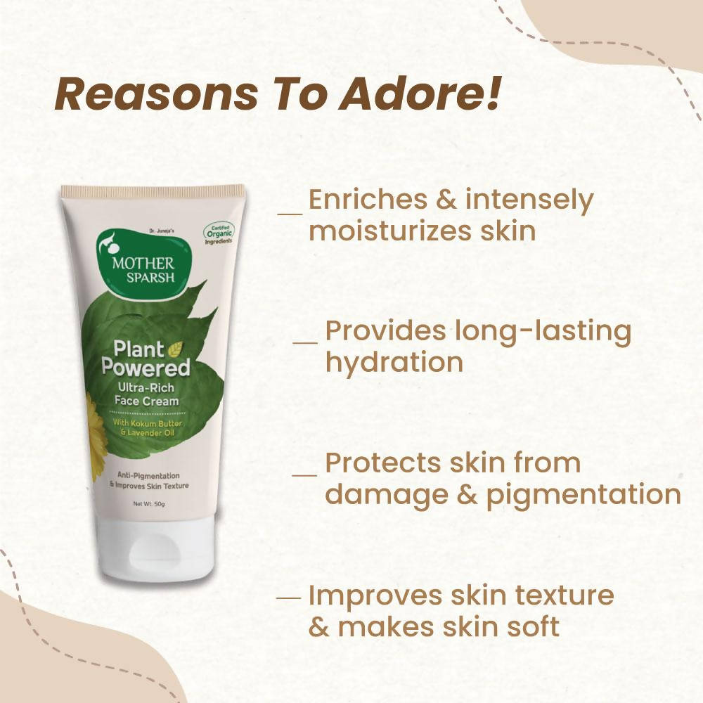 Mother Sparsh Plant Powered Ultra-Rich Face Cream - 50 gms