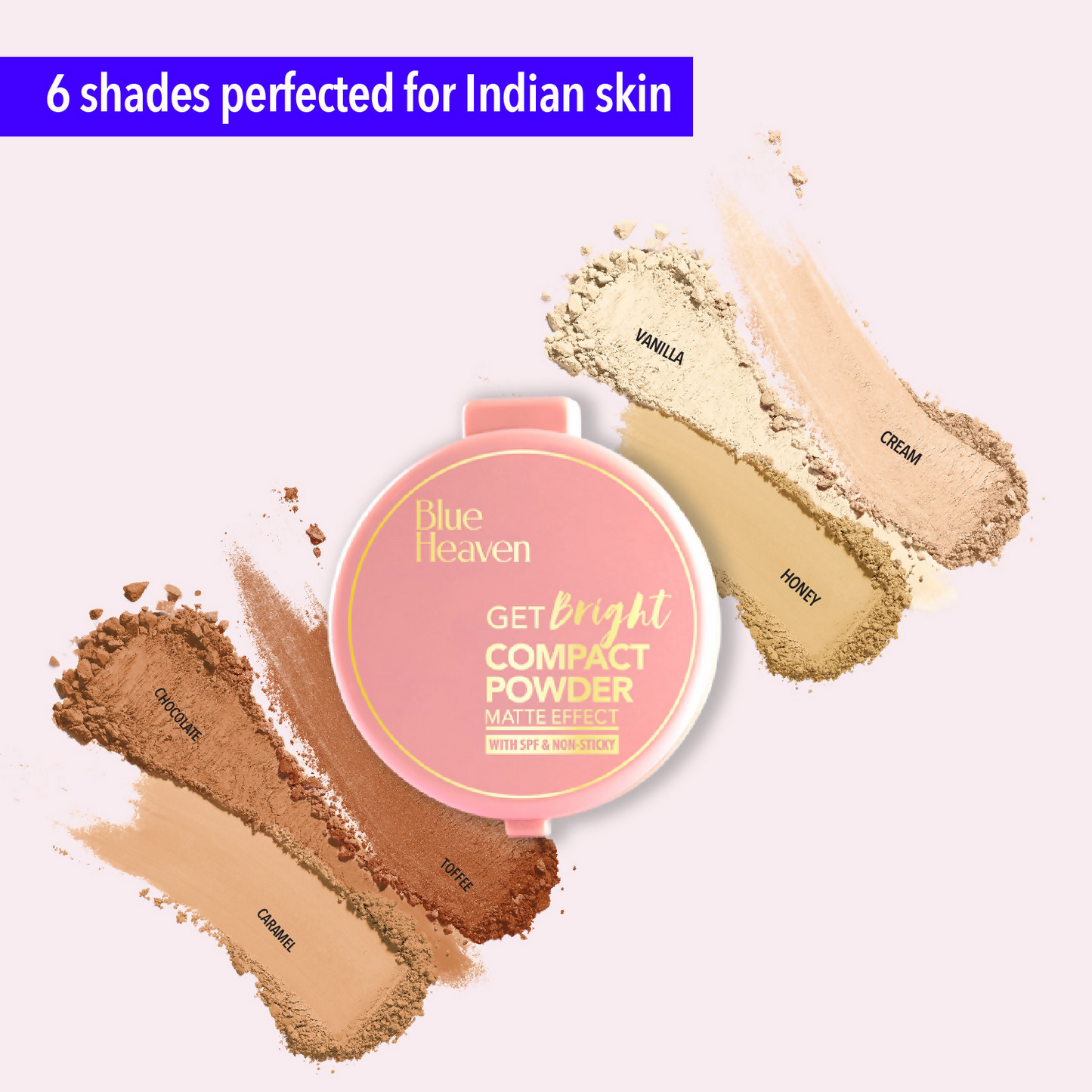 Blue Heaven Get Bright Compact Powder - Vanilla