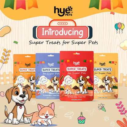 Hye Pets Super Treats For Super Pets – Freeze Dried Treats Made With Goat Milk, Strawberry & Banana
