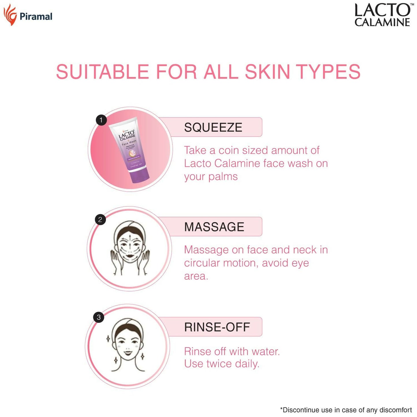 Lacto Calamine Face Wash For Oily Skin