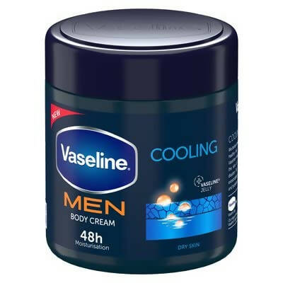 Vaseline Men Cooling Moisturizing Body Cream For Dry Skin