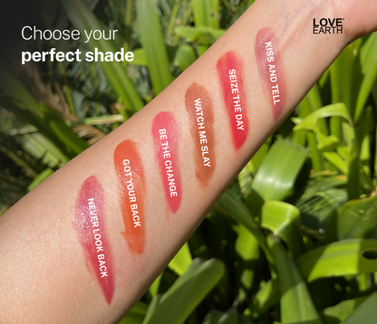 Love Earth Lip Tint & Cheek Tint Multipot Combo (Ruby Pink & Caramel Brown)