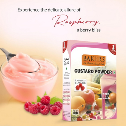 BAKERS Raspberry Flavored Custard Powder
