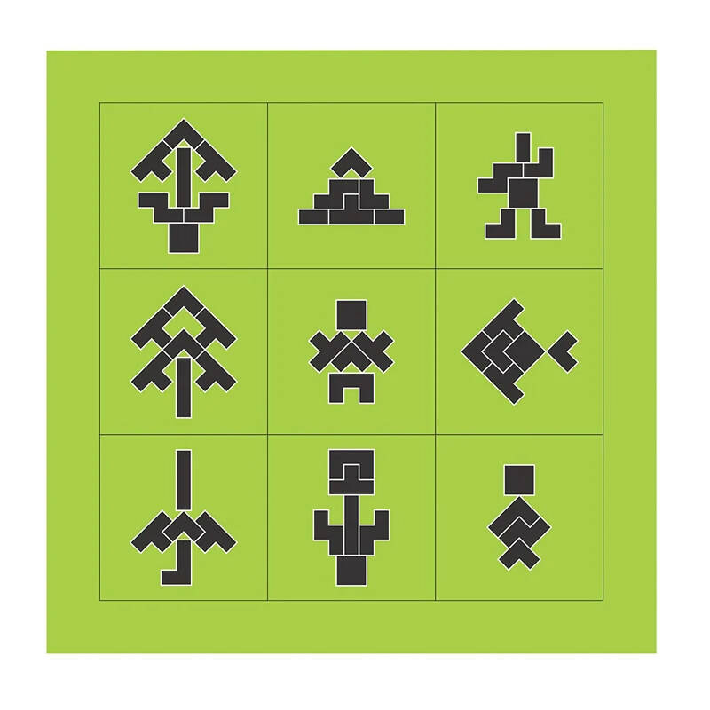 Kraftsman Wooden Tetris Jigsaw Puzzle Board | Made In India (Tetris Board)
