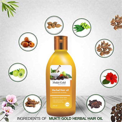 Axiom Mukti Gold Herbal Hair Oil