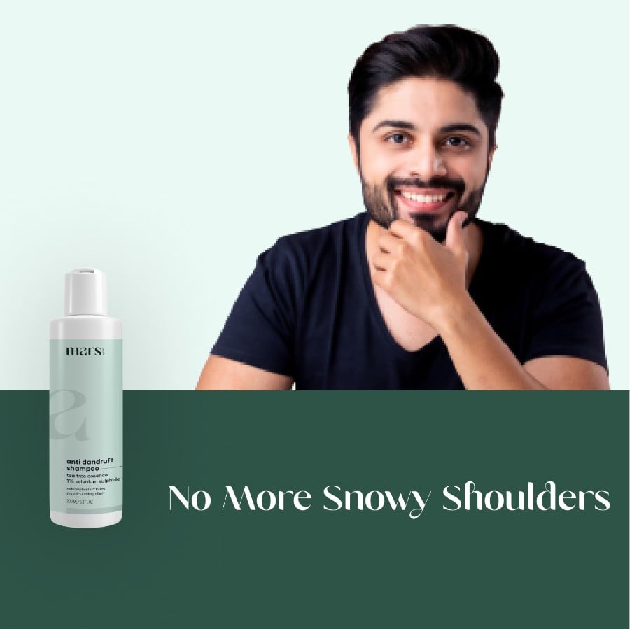 Mars by GHC Anti Dandruff Shampoo With Aloe Vera & Menthol - 200 ml