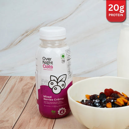 OverNightOats Vegan Mixed Berries Crème Oatmeal