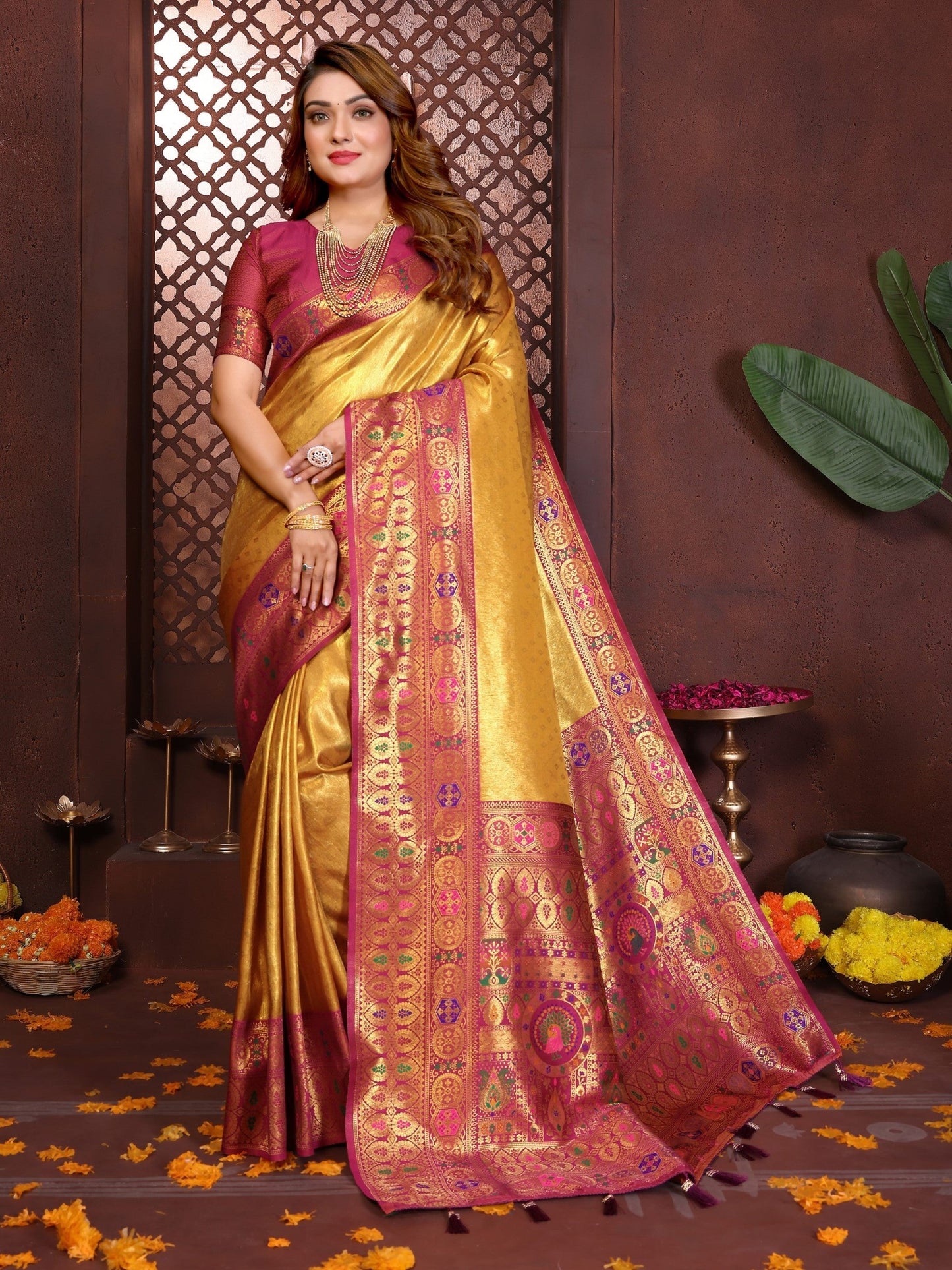 Anaita Banarasi Tissue Silk Saree