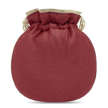 Maroon Potli Bags Valentines gift for her