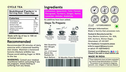 Teacurry Cycle Tea-Period Tea - 30 teabags