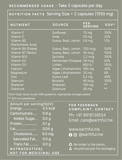 Earthful Multivitamin Women 40+ - 60 tabs