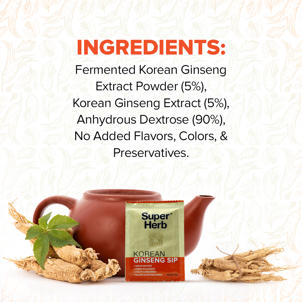 Genomelabs Super Herb Korean Ginseng Tea - 30 packs