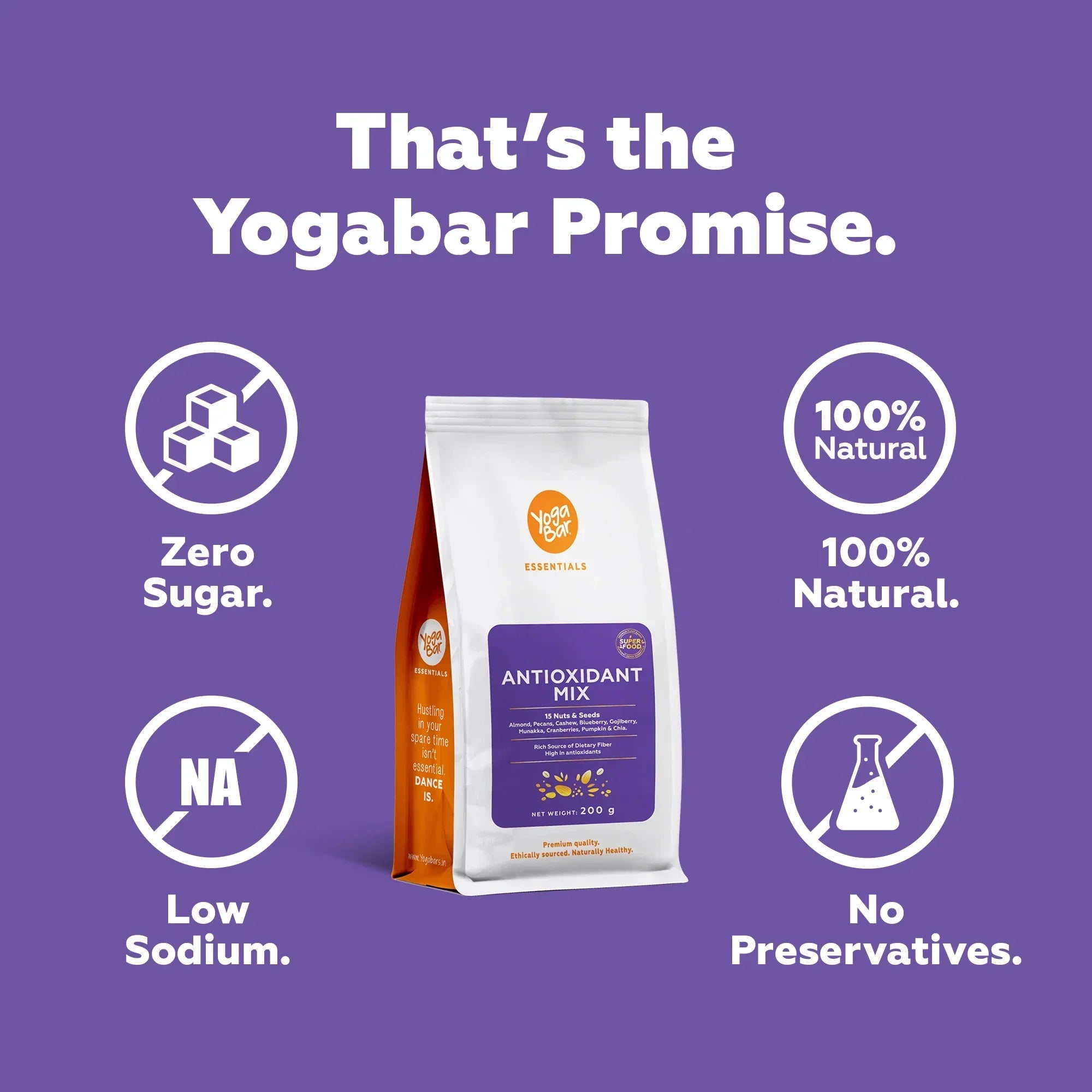 Yogabar Antioxidant Berries Mix - 325 gms
