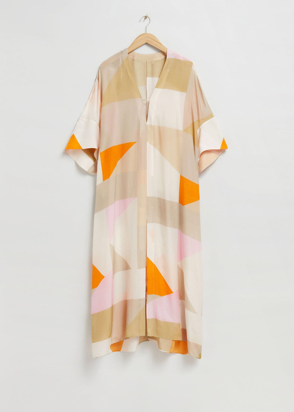 Soft Silk Crepe Beach Wear Women's Long Kaftan