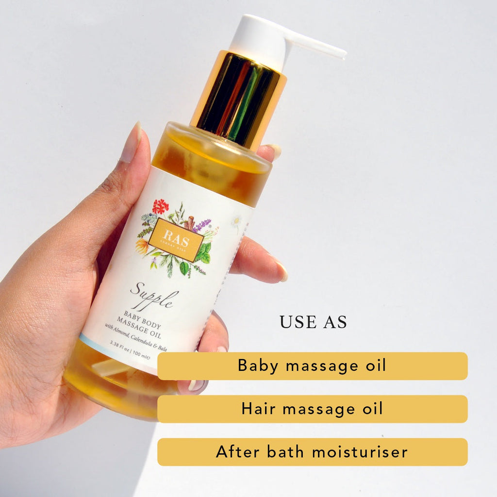 Ras Luxury Skincare Supple Baby Body Oil - 100 ml