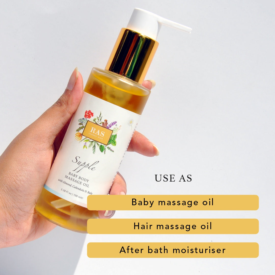 Ras Luxury Skincare Supple Baby Body Oil - 100 ml