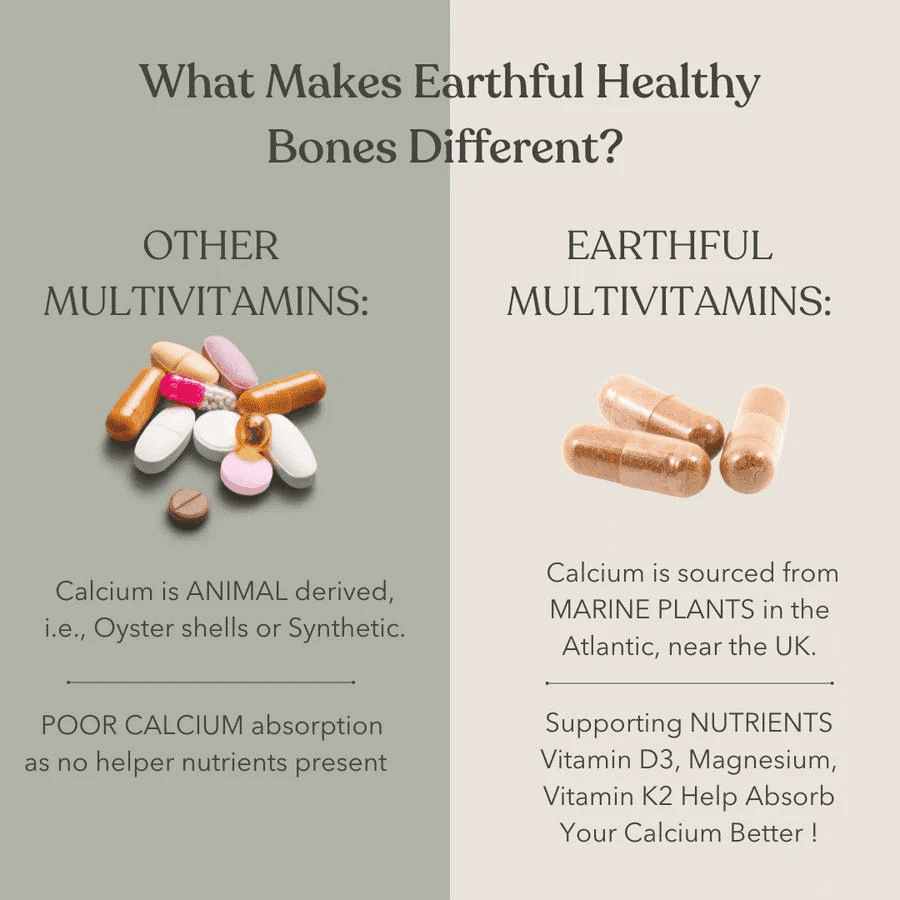 Earthful Healthy Bones - 60 tabs