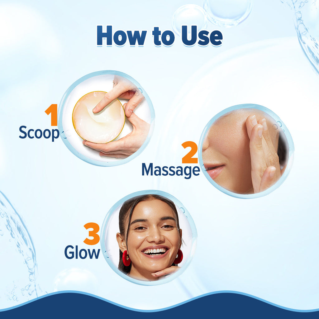 Aqualogica Glow+ Hydra Gel Moisturizer with Vitamin C & Papaya - 100 gms