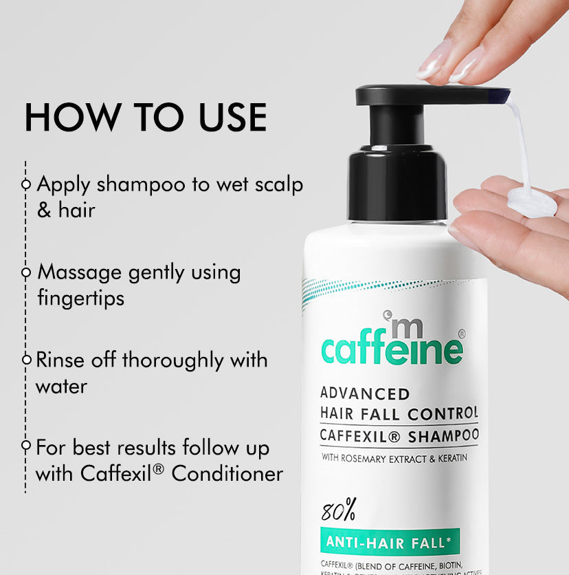 mCaffeine Advanced Hair Fall Control Caffexil Shampoo -250 ml