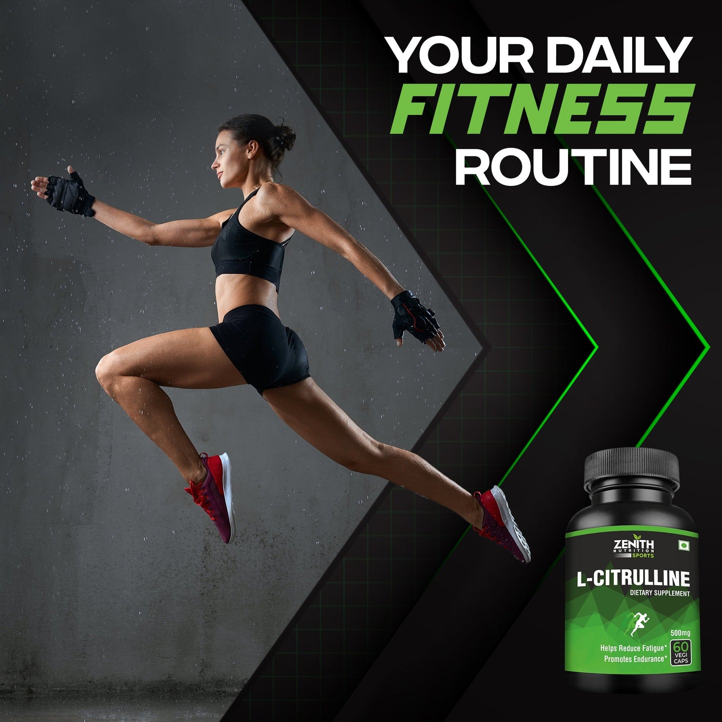 Zenith Sports L-Citrulline - 1000mg per serving - 60 Veg Caps