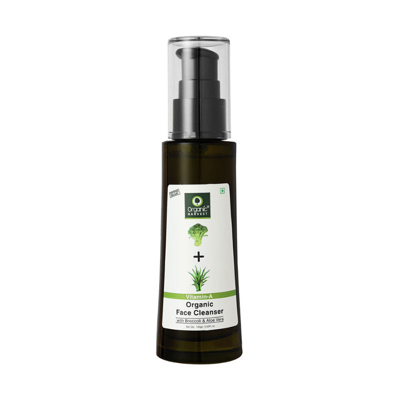Organic Harvest Vitamin A Organic Face Cleanser with Broccoli & Aloe Vera - 100 ml