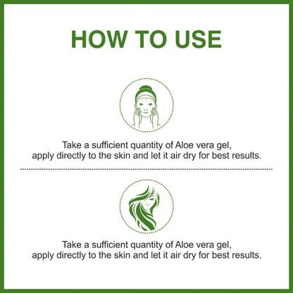 She Essentials Aloe Vera Gel With Pure Aloe Vera & Cucumber Extract For Skin & Hair