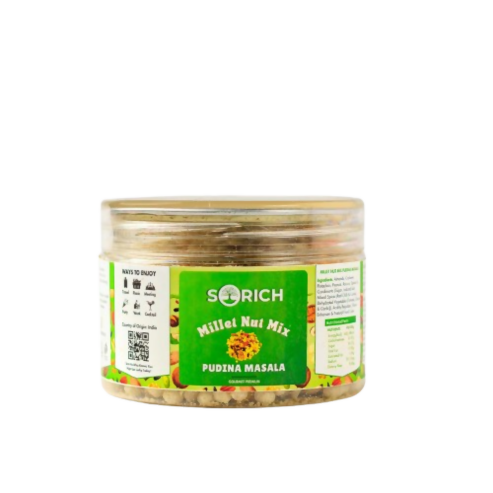Sorich Organics Millet Nut Mix – Pudina Masala Crunchy & Healthy Snack