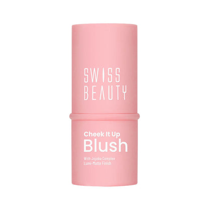 Swiss Beauty Cheek It Up Lumi-Matte Finish Blush - 1 High On Pink