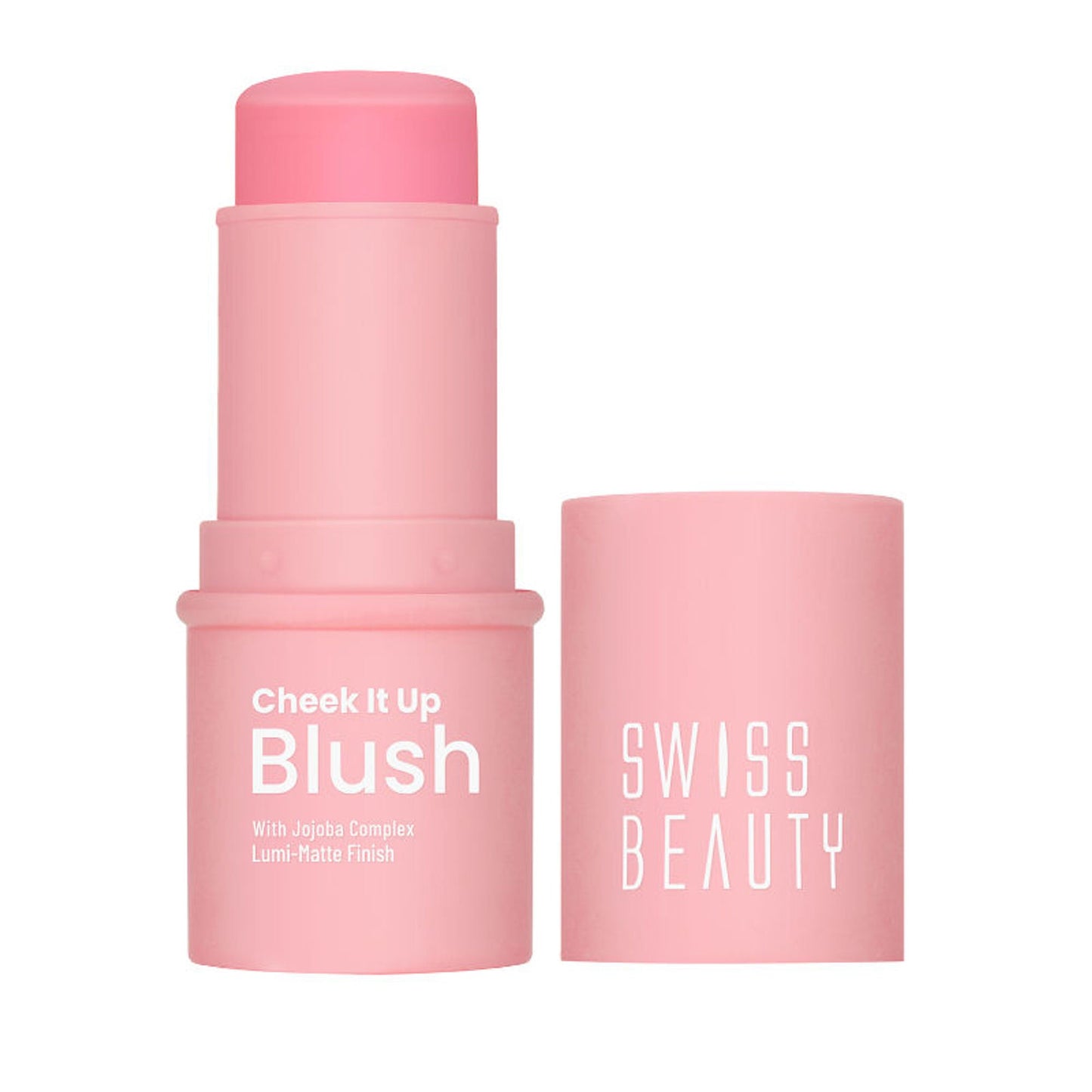 Swiss Beauty Cheek It Up Lumi-Matte Finish Blush - 1 High On Pink