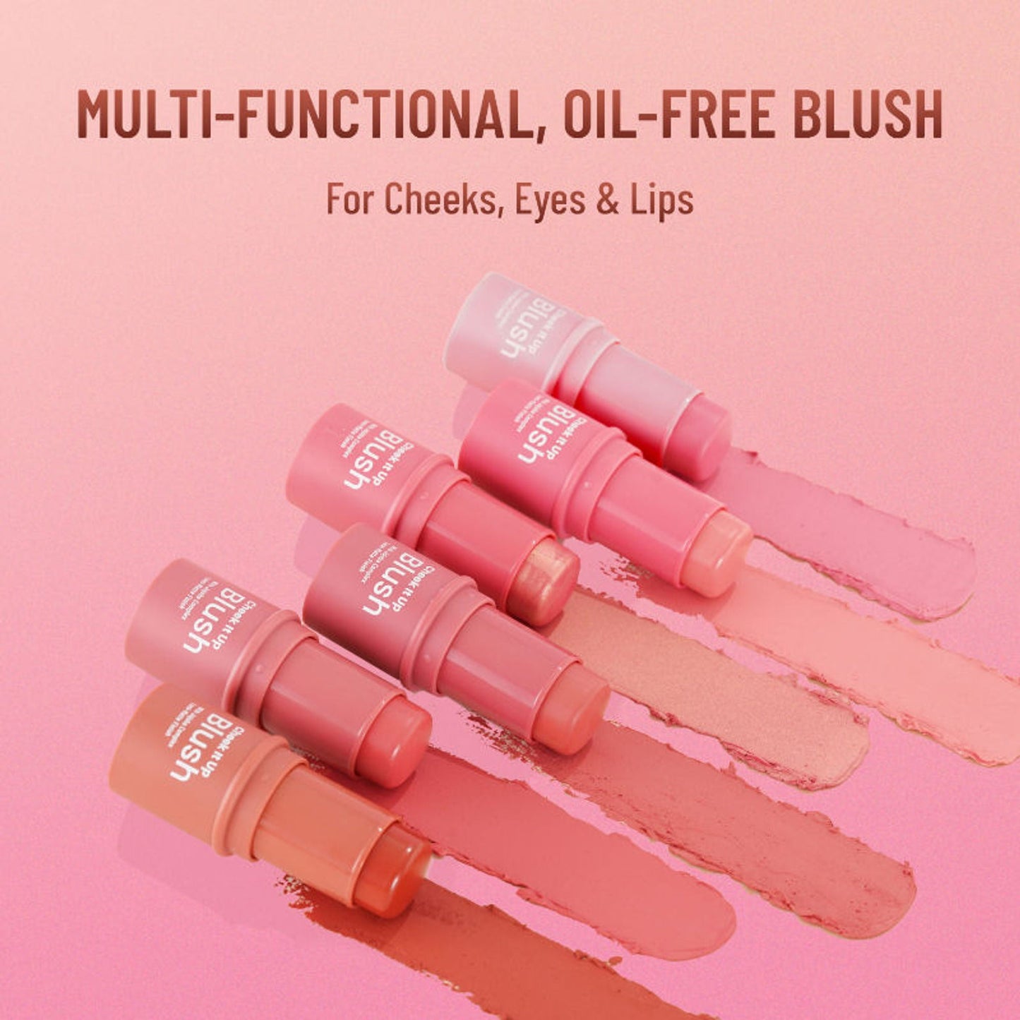 Swiss Beauty Cheek It Up Lumi-Matte Finish Blush - 1 High On Pink