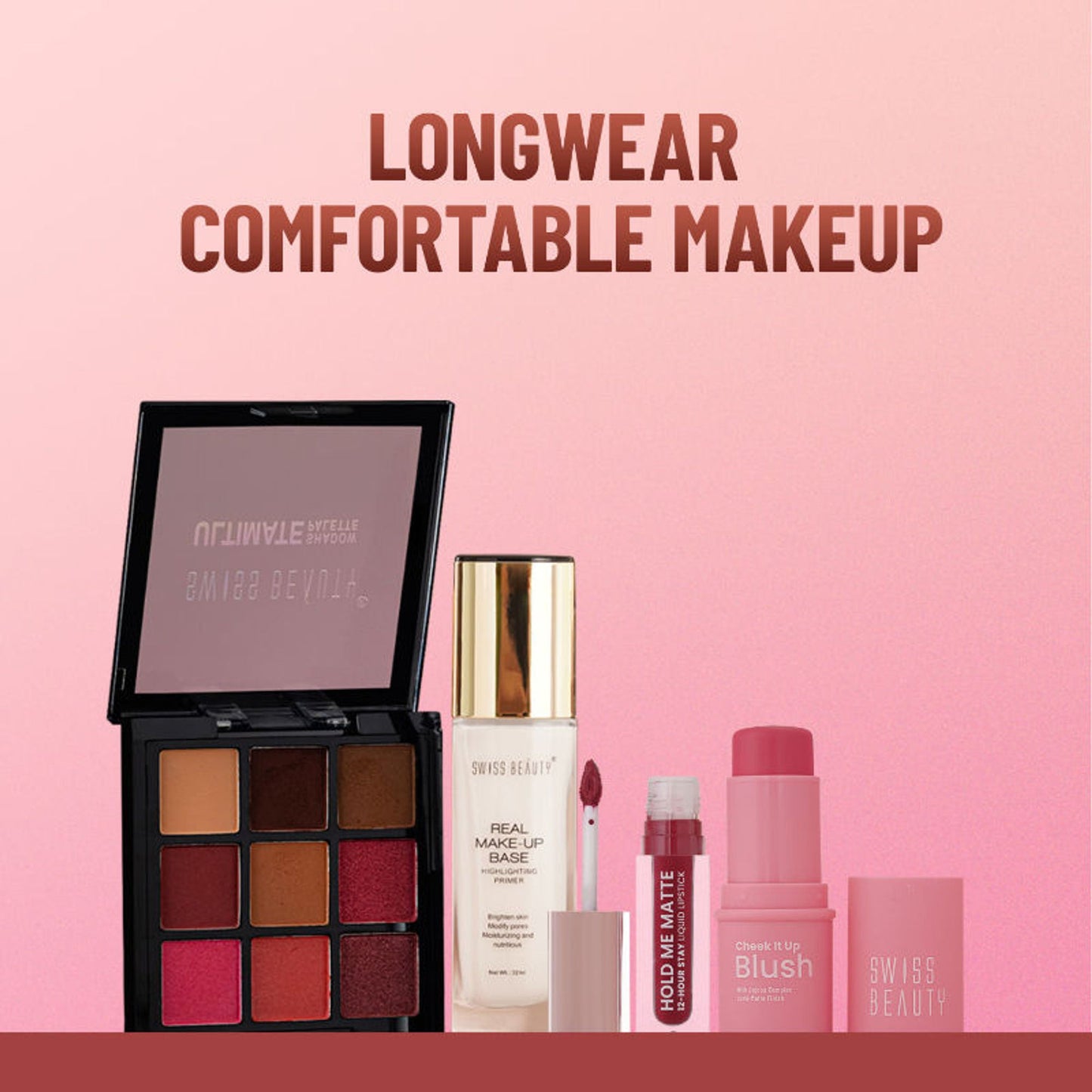 Swiss Beauty Cheek It Up Lumi-Matte Finish Blush - 3 Mood Liffer Coral