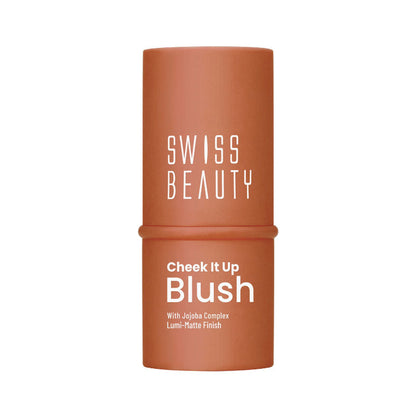 Swiss Beauty Cheek It Up Lumi-Matte Finish Blush - 6 Buffed With Rose