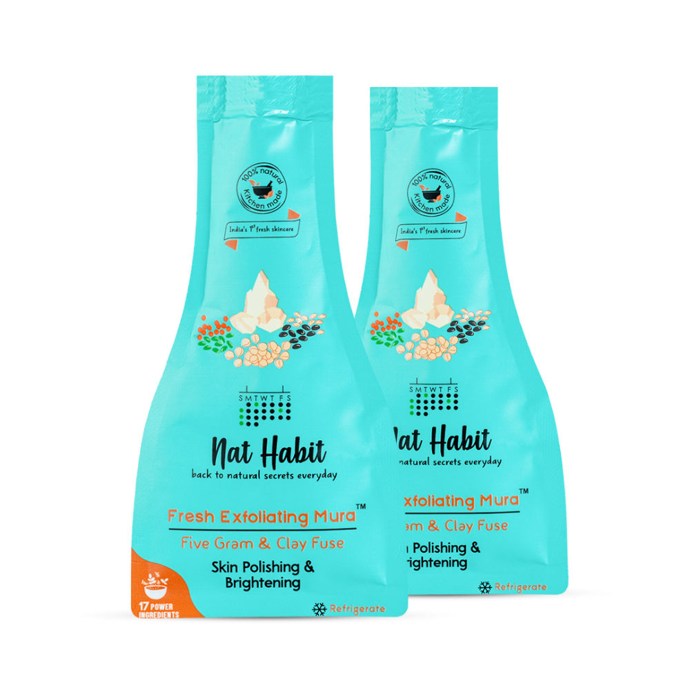 Nat Habit Five Gram & Clay Fuse Exfoliating Mura