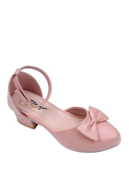 Tiny Bugs Girls Bow Embellished Ballerinas - Peach