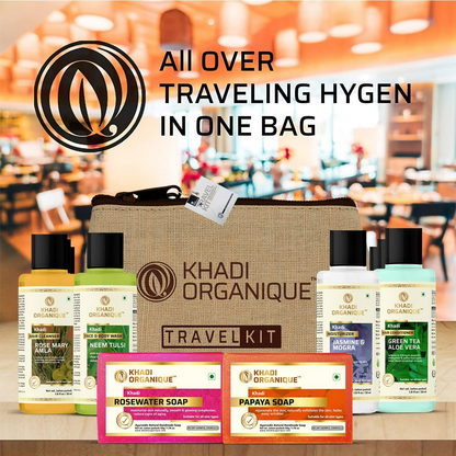 khadi Organique Grooming Travel Kit Men & Women