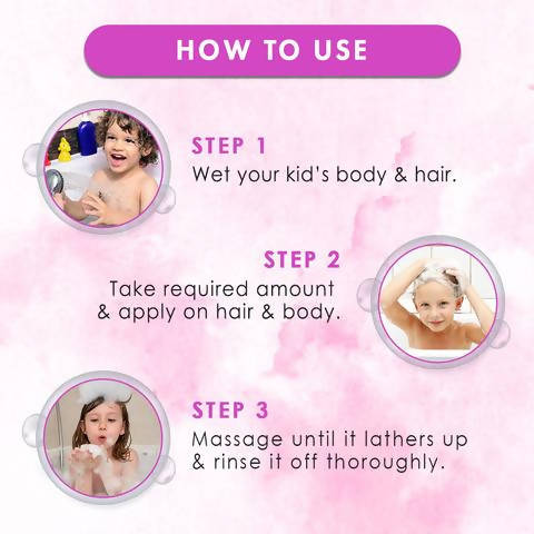 Wow Skin Science Kids Blueberry 3 in 1 Tip to Toe Wash - 300 ml