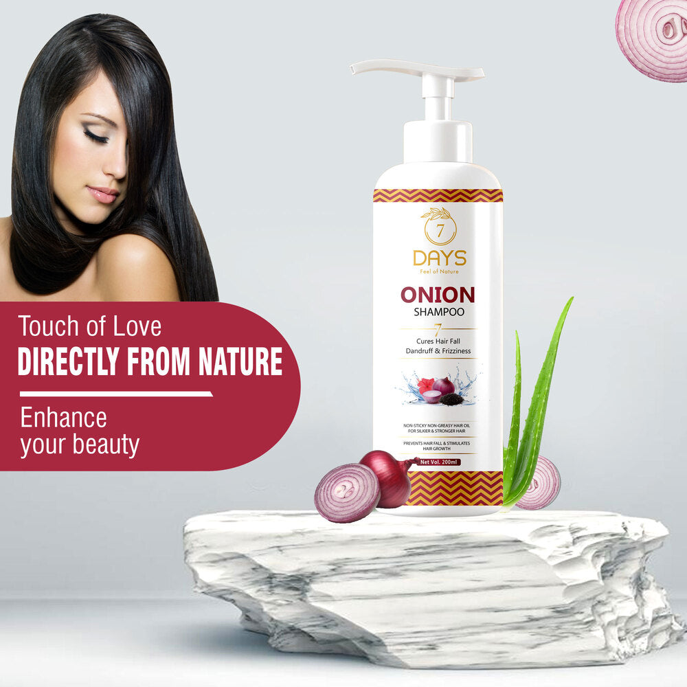 7Days Organic Onion Black Seed Hair Shampoo - 200 ml