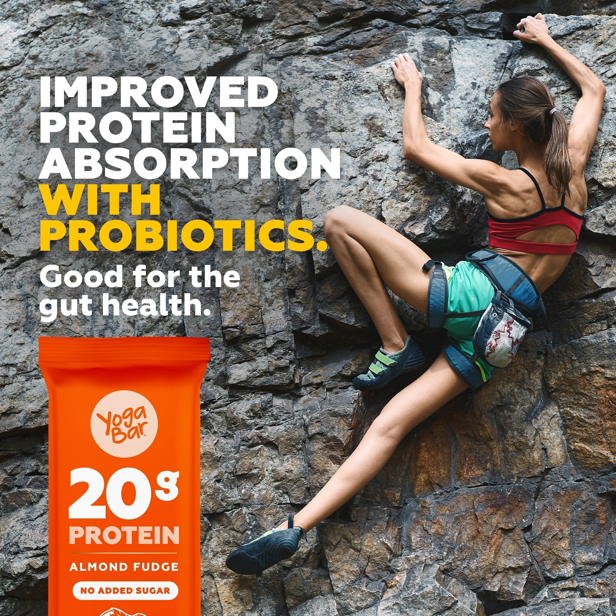Yogabar Almond Fudge 20g Protein Bar - 420 gms