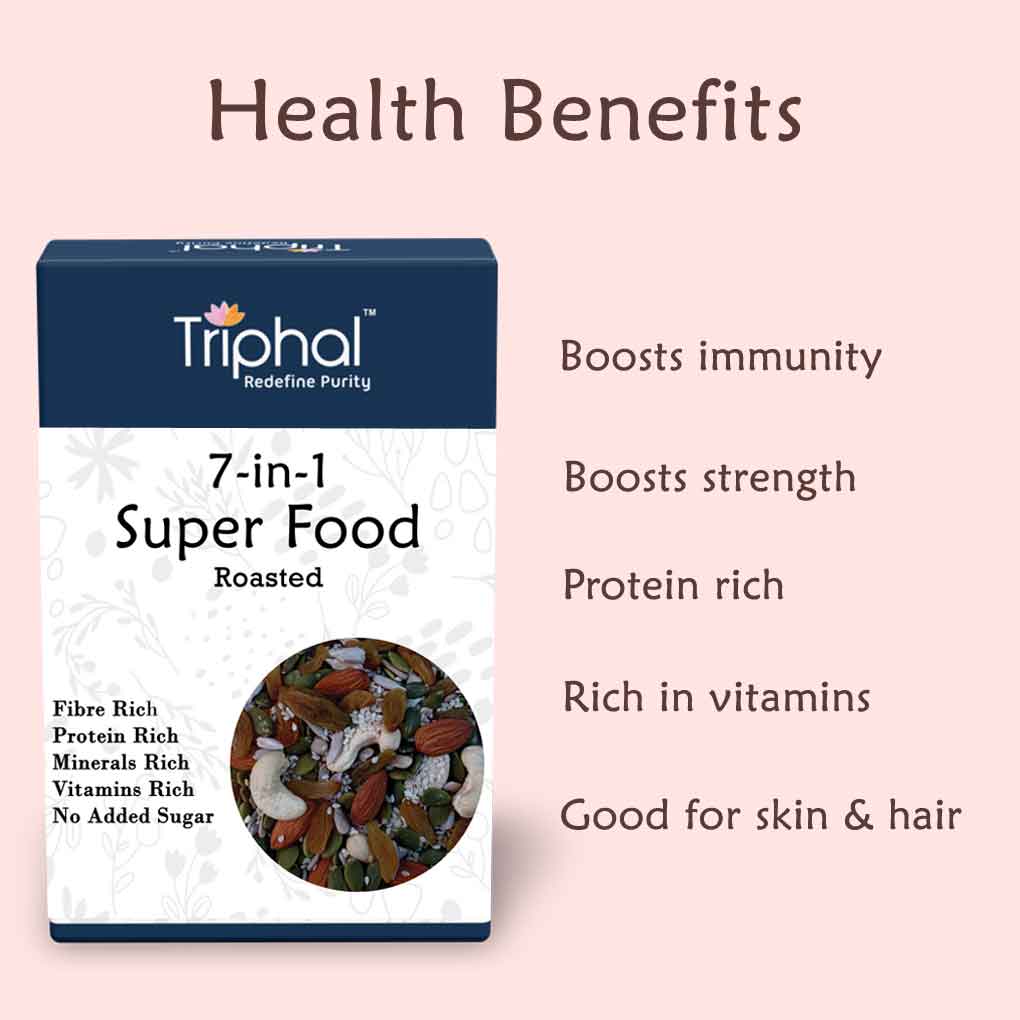 Triphal 7 in 1 Super Food - Roasted & Non Salted Seeds Mixture