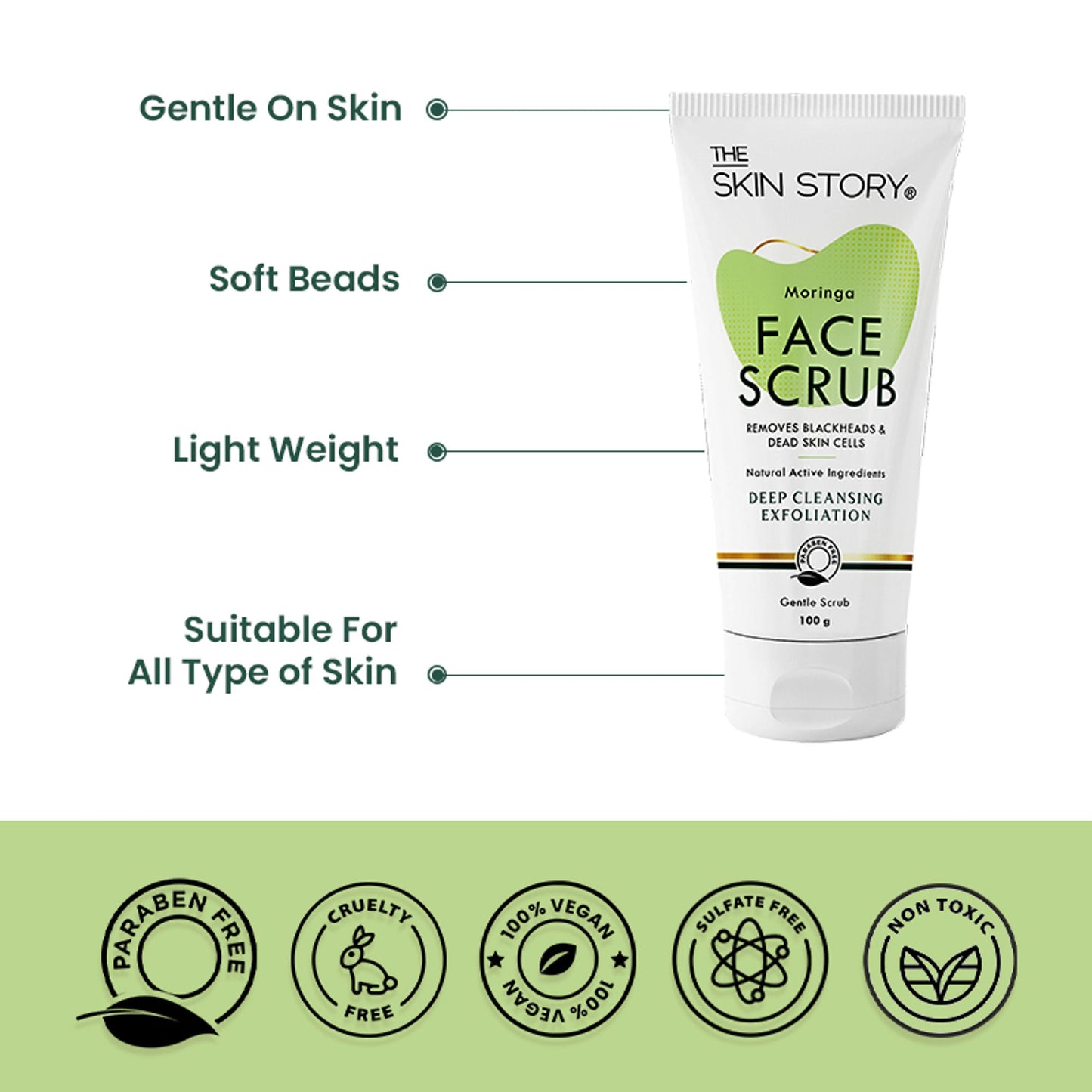 The Skin Story Moringa Gentle Face Scrub