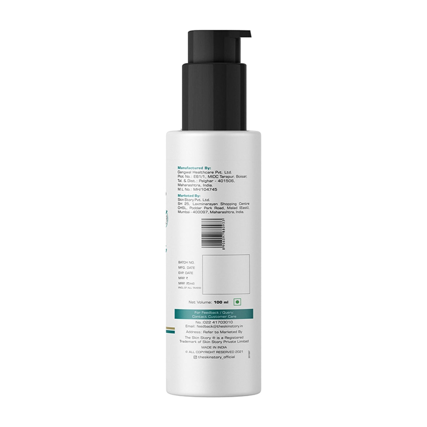 The Skin Story Gentle Face Cleanser Lotion For Deep Cleansing Moisturizing Makeup Removal - Moringa