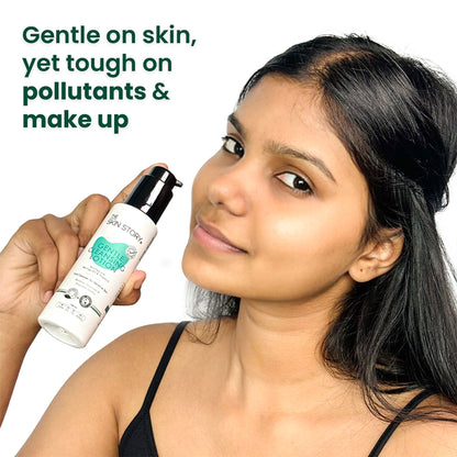 The Skin Story Gentle Face Cleanser Lotion For Deep Cleansing Moisturizing Makeup Removal - Moringa