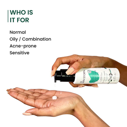 The Skin Story Gentle Face Cleanser Lotion For Deep Cleansing Moisturizing Makeup Removal - Moringa