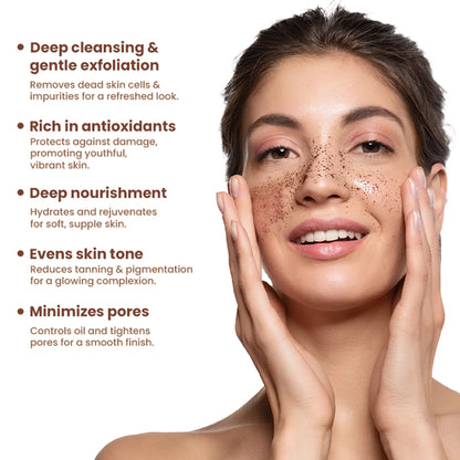 The Skin Story Gentle Detan Face Scrub Exfoliate Dead Skin Remove Blackheads Dark Spots Pigmentation