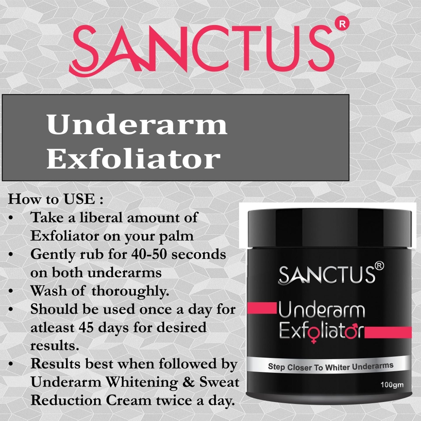 SANCTUS Underarm Exfoliator