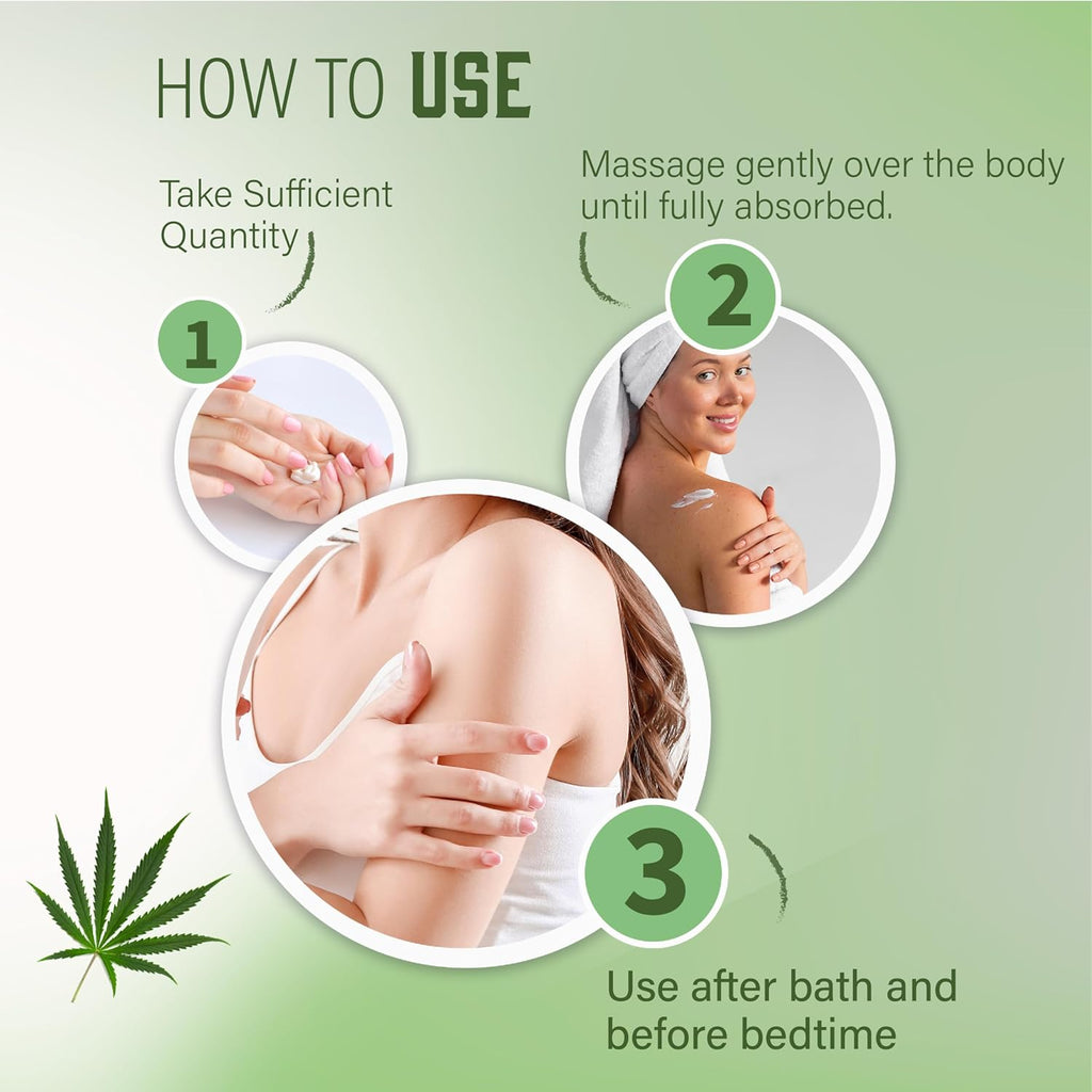 AYOUTHVEDA Hemp Seed Body Lotion with Botanical Ceramides 250ml | Body lotion for Dry Skin with Vitamin E | Suitable for All Skin Types | Protects from Sun Damage.
