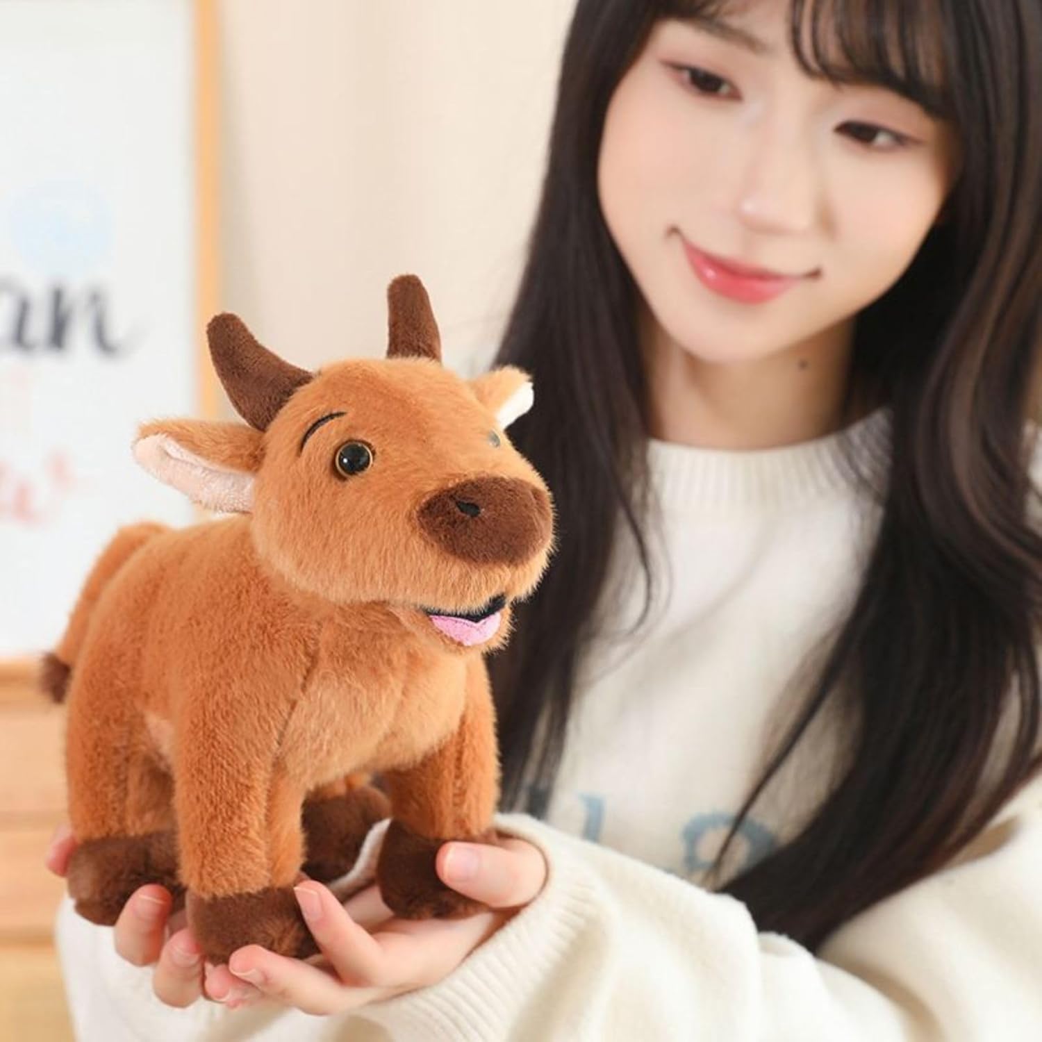 Tickles Cow Soft Stuffed Plush Animal Toy for Kids 35 cm