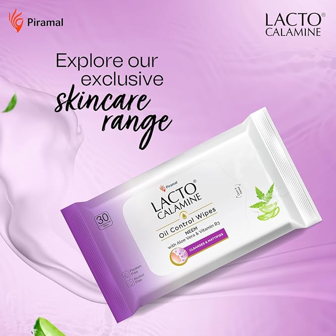 Lacto Calamine Oil Control Face Wipes & Daily Cleansing Face Wipes Combo