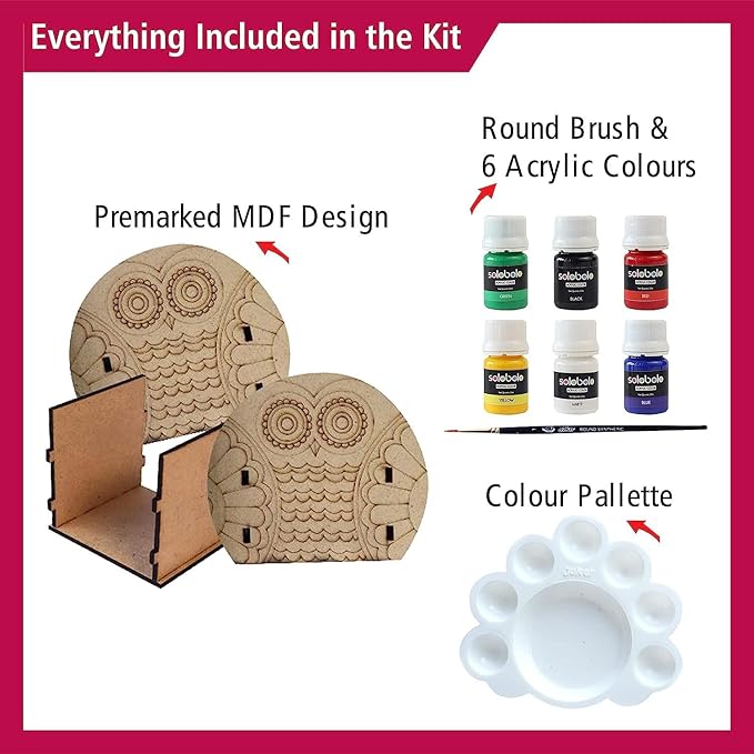Solobolo Madhubani Pen Stand Painting Kit | Art and Craft Kit for Girls 9-12 | Pen Stand for Kids Diy Kit With Art Supplies