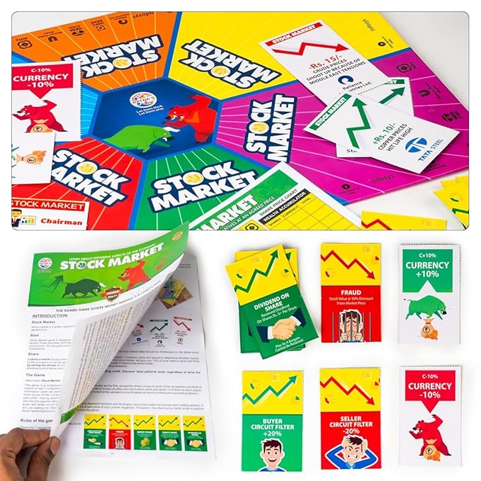 Ratna's Stock Market Board Game Where Money Making is a Child's Play | Learn About Different Aspects of the Economy for Kids 10+ Years